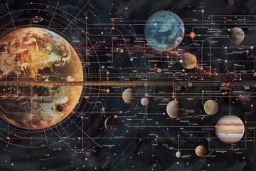 نقشه مترو فضایی,سفر به ماه,سفر به فضا