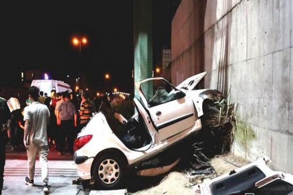 تصادف رانندگی در بزرگراه شهید خرازی اصفهان ,حادثه ترافیکی
