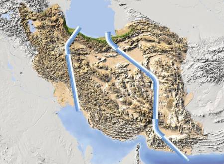 طرح اتصال دریای خزر به خلیج فارس و دریای عمان,ساخت آبراه از دریای خزر به خلیج فارس