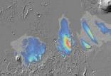 یخ‌آب در آتشفشان‌های مریخ, یخ‌آب بزرگ در سیاره سرخ