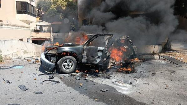 حمله اسرائیل به سوریه,حمله اسرائیل به یک خودرو در جاده فرودگاه دمشق