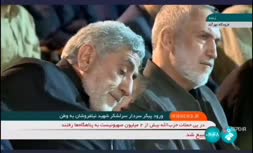 فیلم/ سردار قاآنی در مراسم استقبال از شهید عباس نیلفروشان در تهران