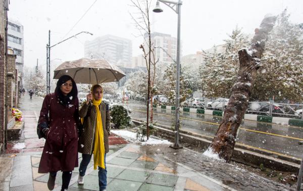 آخرین وضعیت آب و هوایی در ایران,بارش برف و باران در ایران