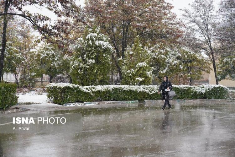 تصاویر بارش اولین برف پاییزی در برخی از شهرهای ایران,عکس های بارش برف در آبان 1403,تصاویر بارش برف پاییزی در ایران