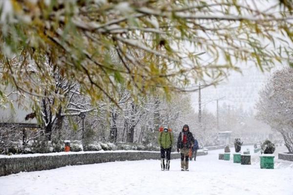 رگبار باران و برف در ۵ استان,برف در ایران