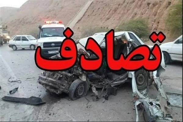 تصادف,واژگونی مرگبار سمند در محور اهواز - آبادان