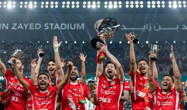 سردار آزمون و سعید عزت اللهی سردار آزمون و سعید عزت اللهی,قهرمانی شباب الاهلی در جام ریاست جمهوری امارات