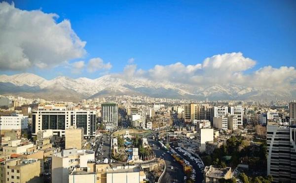 آسمان ابری در تهران آسمان ابری در تهران,آسمان صاف تا قسمتی ابری استان تهران