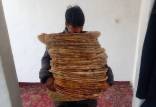 نان,سرانه مصرف نان افغانی ها در ایران