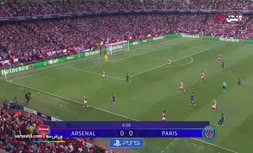 فیلم/ خلاصه دیدار آرسنال 0-1 پاری سن ژرمن (بازی رفت نیمه نهایی لیگ قهرمانان اروپا)