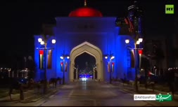 فیلم/ خیابان گردی ترامپ در ابوظبی