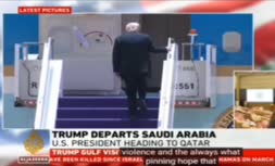 فیلم/ خداحافظی جالب ترامپ از بن سلمان