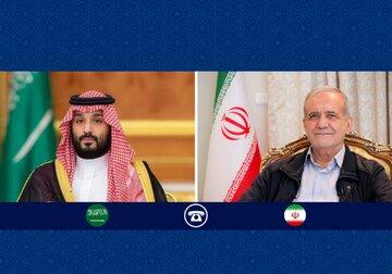 پزشکیان در گفتوگوی تلفنی با محمد بن سلمان پزشکیان در گفتوگوی تلفنی با محمد بن سلمان,تشکر پزشکیان