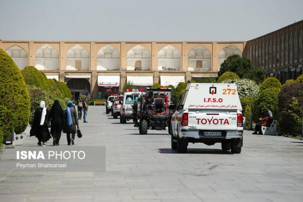 حوادث اصفهان حوادث اصفهان,مهار آتشسوزی در بافت تاریخی میدان نقشجهان