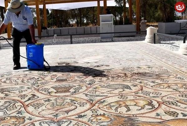موزاییک رومی,موزاییک رومی با نقش طاووس