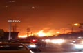 فیلم/ انفجار مهیب و آتش سوزی در انبار نفت شهران پس از حملات اسرائیل