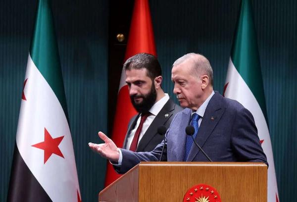 اردوغان و جولانی اردوغان و جولانی,رئیس جمهور ترکیه و سوریه