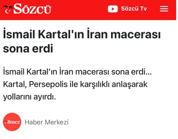 اسماعیل کارتال,سرمربی پرسولیس