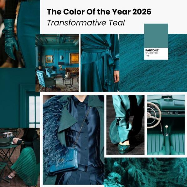 رنگ سال 2026 رنگ سال 2026,رنگ آبی مایل به سبز