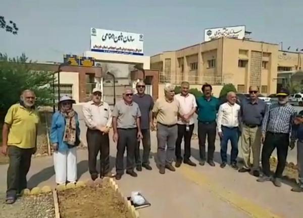 تجمع بازنشستگان تجمع بازنشستگان,تجمع بازنشستگان تامین اجتماعی در اهواز و تهران