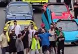جاده فیروزکوه,ماشین های لوکس در جاده فیروزکوه