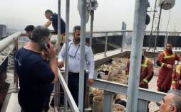حوادث تهران,سقوط بالابر در خیابان ولیعصر تهران