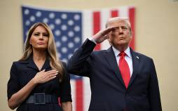 تصاویر مراسم سالگرد ١١ سپتامبر با حضور ترامپ,عکس های ترامپ در سالگرد ١١ سپتامبر,تصاویری از مراسم سالگرد ١١ سپتامبر