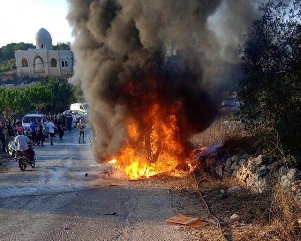 حمله اسرائیل به لبنان حمله اسرائیل به لبنان,حمله پهپادی اسرائیل به یک خودرو در جنوب لبنان