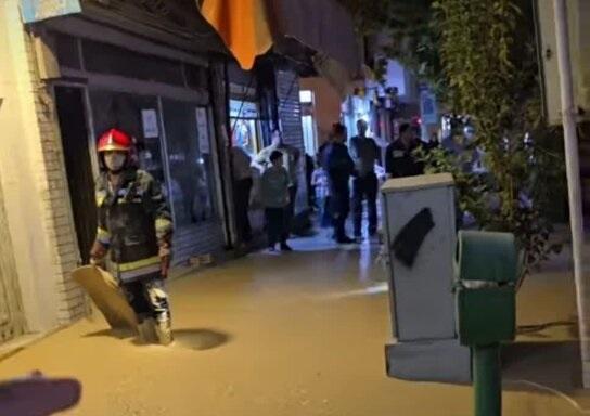 نشت ماده عجیب در خیابان نشاط اصفهان,فروشنست نشاط اصفهان