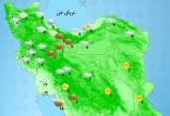سازمان هواشناسی,دمای میانگین کشور