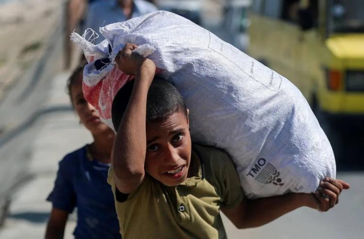 تصاویر فرار فلسطینی‌ها از شهر غزه,تصاویر مردم شهر غزه,تصاویر فرار مردم فلسطین