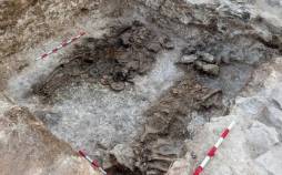 اسکلت,کشف اسکلت ۲۱۰۰ ساله با تاج زرین
