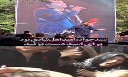 فیلم | گریه شدید و سوزناک سید جواد هاشمی در مراسم تشییع پیکر امید جهان