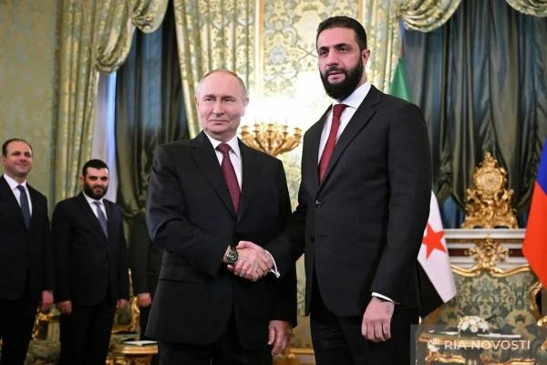 پوتین و جولانی,رئیس جمهور سوریه و روسیه