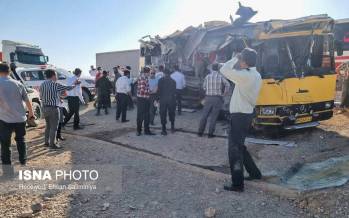 تصاویر حادثه مرگبار تصادف اتوبوس دانشجویان سمنانی,عکس های حادثه مرگبار تصادف اتوبوس دانشجویان سمنانی,تصاویری از تصادف اتوبوس دانشجویان در سمنان