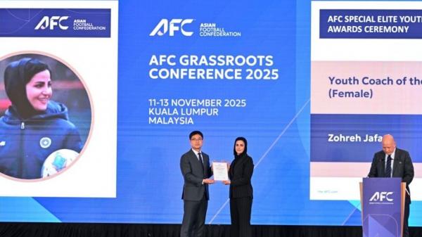 زهره جعفری,زهره جعفری مربی زن جوان سال ۲۰۲۵ فوتبال آسیا