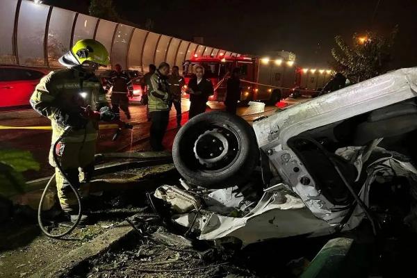 تصادف با کارگران شهرداری تصادف با کارگران شهرداری,فوت ۴ کارگر شهرداری تهران در تصادف