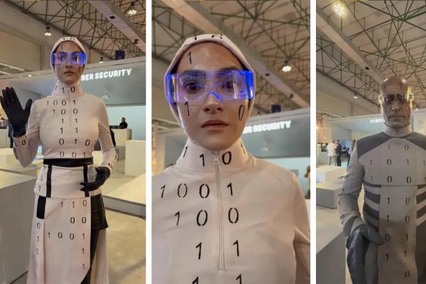 انسان ربات نما در ایران,ربات های انسان نما در نمایشگاه کیش