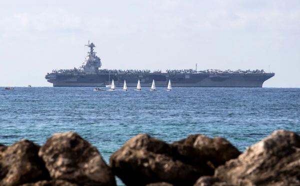 ناوهواپیمابر ناوهواپیمابر,ورود بزرگترین ناو هواپیمابر آمریکا به دریای کارائیب