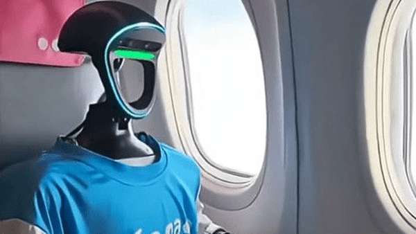 ربات انسان نما,اولین پرواز آزمایشی با ربات انسان‌نما