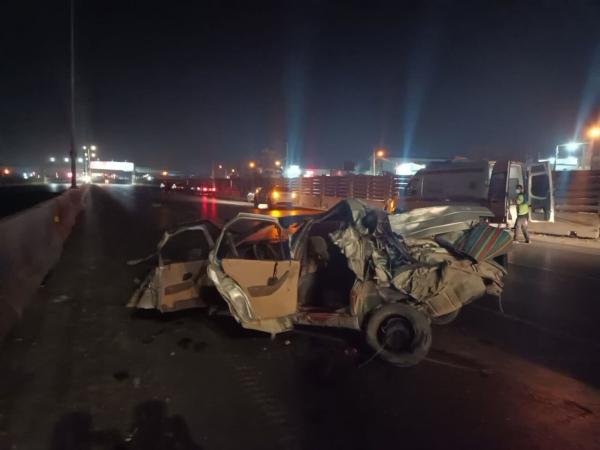 حوادث فولادشهر,واژگونی خودرو در محور فولادشهر - فلاورجان