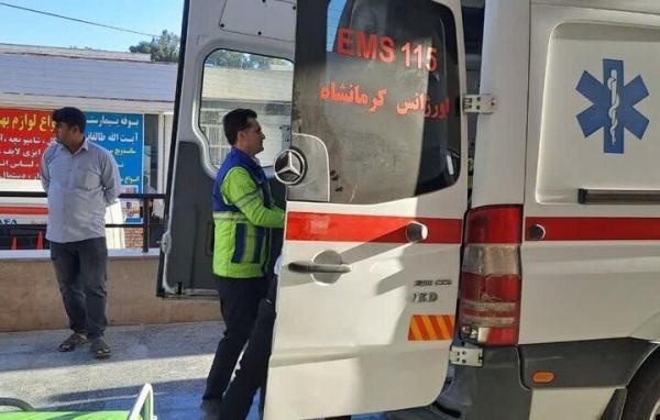 مینی بوس کارگران مینی بوس کارگران,واژگونی مینیبوس کارگران در جاده کرمانشاه - کامیاران