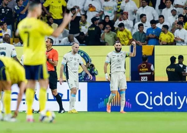 دیدار النصر و الاتحاد دیدار النصر و الاتحاد,شکست النصر مقابل الاتحاد در شب گلزنی بنزما