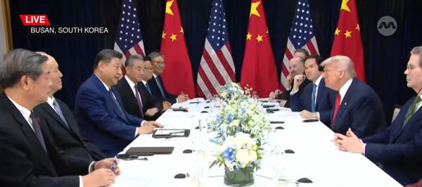 دیدار ترامپ و رئیس جمهور چین,ترامپ و جین‌ پینگ