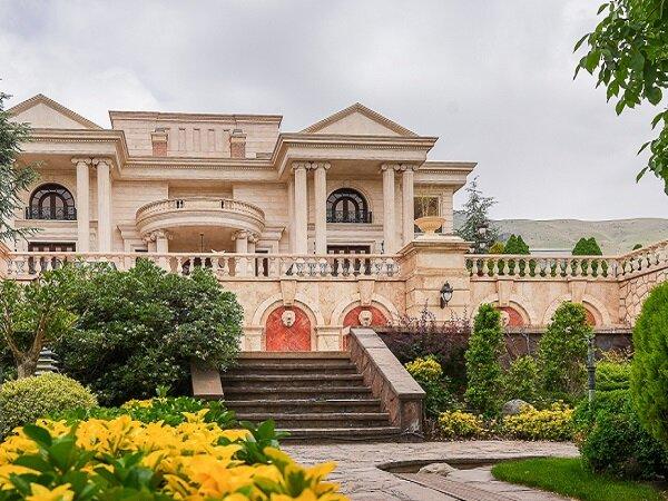 ویلا,تحویل ویلای ۸ هزار متری متهم چای دبش به بانک ملت