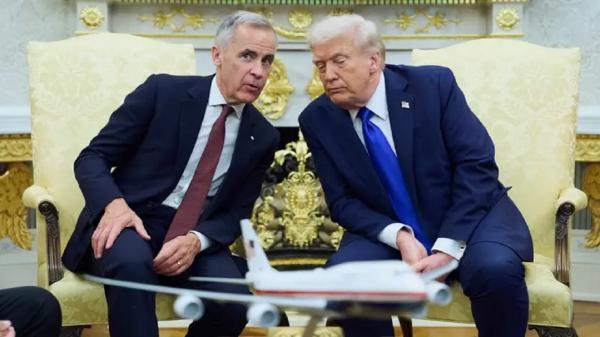 ترامپ و نخست وزیر کانادا ترامپ و نخست وزیر کانادا,عذرخواهی نخستوزیر کانادا از ترامپ به دلیل تبلیغ ضدتعرفهای