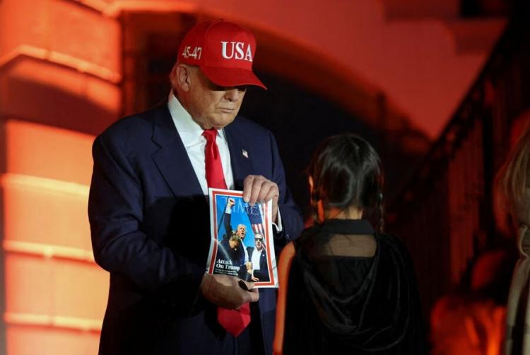 تصاویر جشن هالووین 2025,عکس های جشن هالووین 2025,عکس جشن هالووین در کاخ سفید