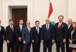 لبنان,دیدار رئیس جمهور لبنان با هیئت آمریکایی