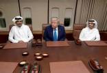 ترامپ,ترامپ در هواپیما امیر قطر