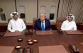 ترامپ,ترامپ در هواپیما امیر قطر